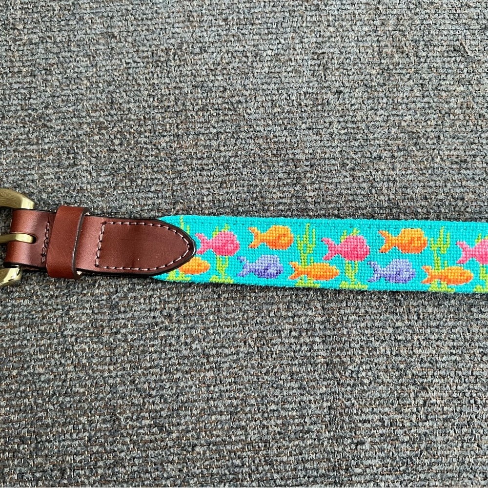 Colorful Fish Pattern NEW Belt Size 36